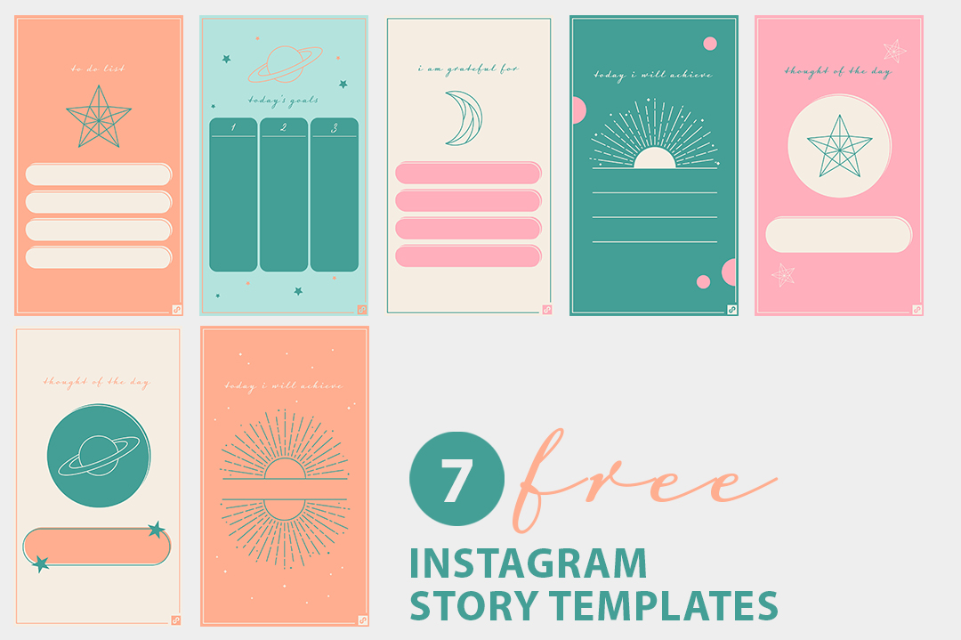 7 Free Instagram Templates