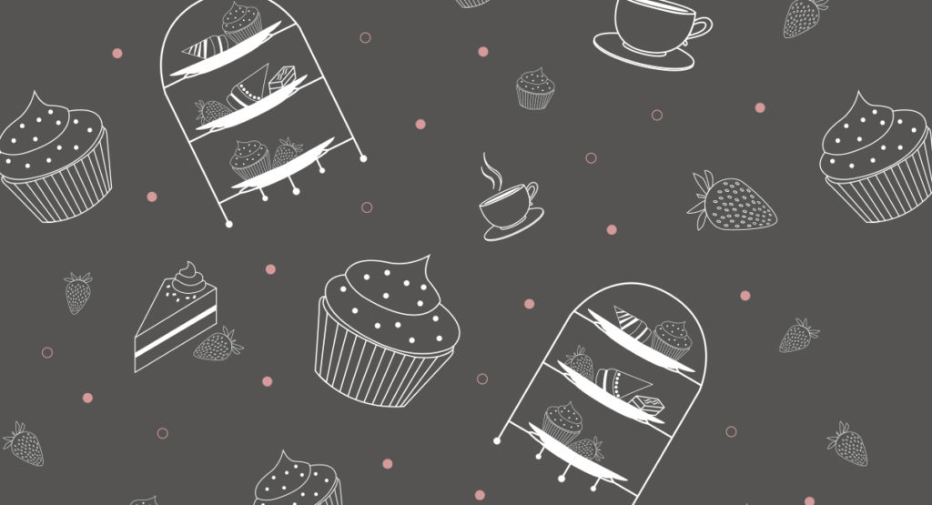 High Tea pattern dark version